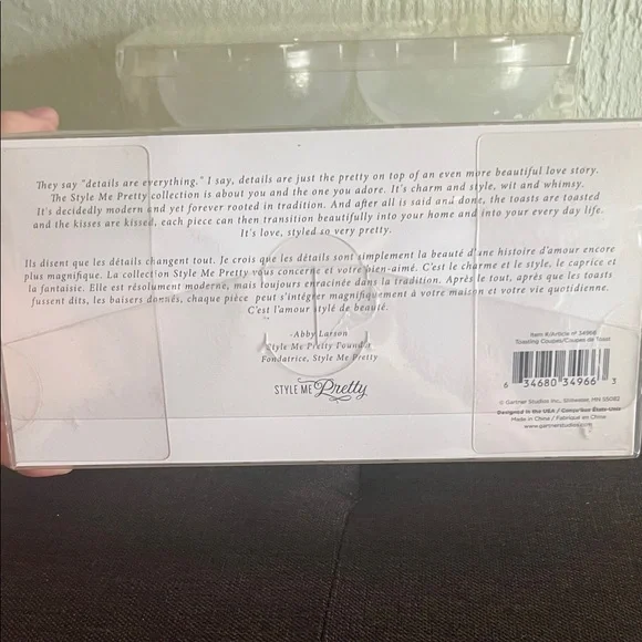 # 0841+ Let's Bridal Party Glass Set 4 Fl oz /207 ml w/ 2Lets Bridal Party - Picture 4 of 6